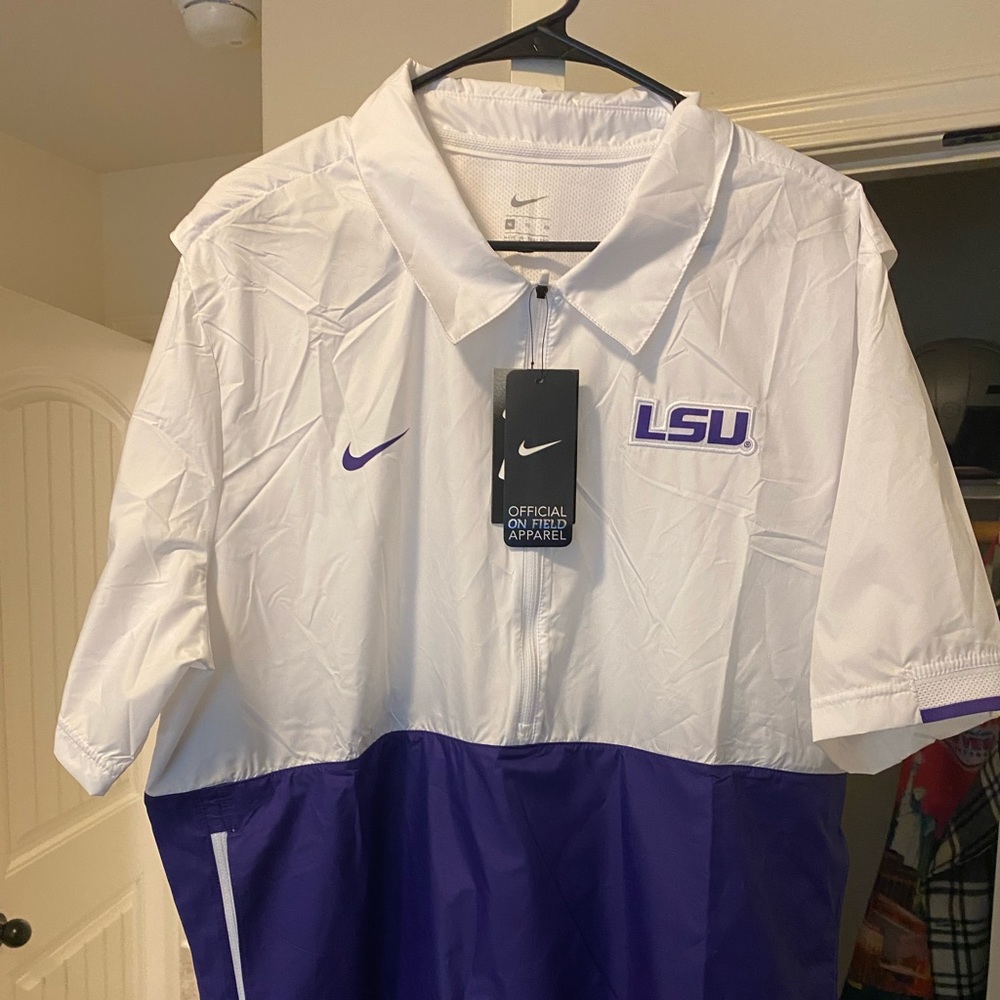 LSU Onfield 1/2 zip windbreaker